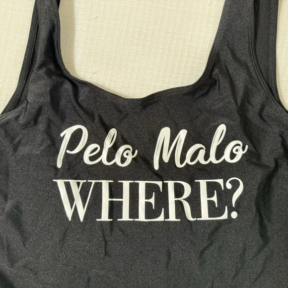 Women One piece swimsuit Blcak size XL “pelo malo Where” - Picture 3 of 8
